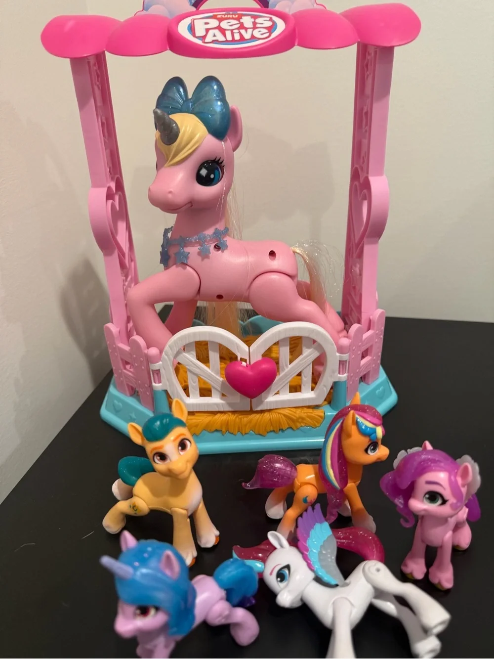 Pets Alive Pink Pony Playset with My Little Mini Ponies
